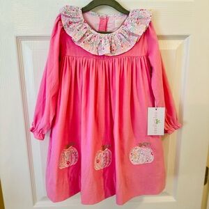 Cecil and Lou Pink Pumpkin Dress New Girls 4T